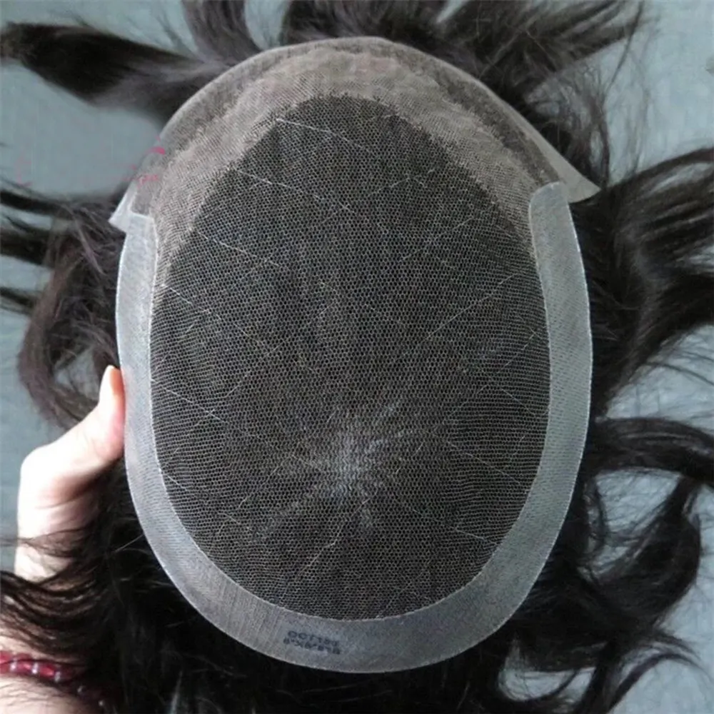 Swiss Lace Front Hair Natural Toupee 100% Human Hair Men Toupee Wig Hair Replacement System OCT Base Toupee