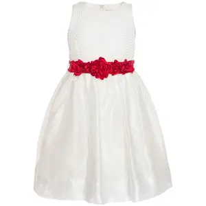 女の子のための花結婚式のパーティーのための子供のドレスフォーマルなスタイル綿100%