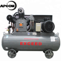 Compresseur d'air à piston haute pression APCOM 50 CFM 145 psi 1000L/min HW15012 40CFM 12bar avec réservoir de 500L 11kw 15hp