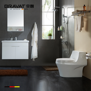 Bravat <span class=keywords><strong>Gina</strong></span> madera maciza baño tocador inodoro lluvia mano ducha Combo Set - Product Image 3