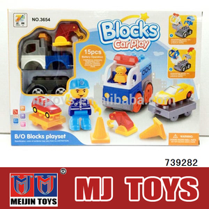 Juguetes educativos bloques de construcción de juguete <span class=keywords><strong>BO</strong></span> tren de juguete coche de juguete con música y la luz - Product Image 1