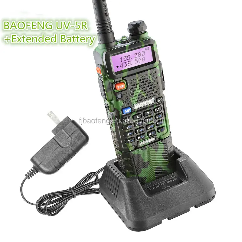 BaoFeng UV-5R 5 W/8 W 3800 mah 136-174 & 400-470 MHz Dual Band Walkie talkie UZUN PIL