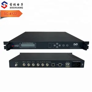SC-4122 Asi Ip อินพุต Rf เอาต์พุต950-2150 Mhz ความถี่ DVB-S2 Modulator DVB