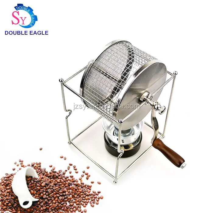 Wholesale Price Household Hand Coffee Baked Machine/Diy Small Stainless Steel Rollers Cacao Beans Roaster Tool