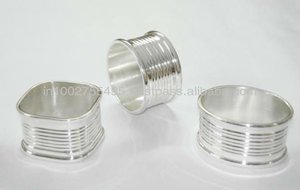 Eco-Friendly <b>Silver</b> Metal <b>Napkin</b> Rings - Product Image 1