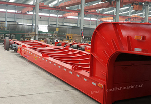 Remolque de cama baja de cuello de ganso desmontable China Panda 20ft esqueleto cuello de cisne <span class=keywords><strong>Lego</strong></span> Tractor camión Semi con el precio más bajo - Product Image 3