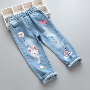 Händler erforderlich Innovative Produkte Mode Kinder Mädchen Jeans hose Jeans von koreanischen Bekleidungs lieferanten