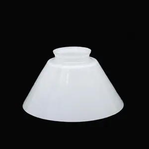 Bianco latte A Forma di Cono di Vetro Della Lampada Tonalità Per La Luce Del Pendente