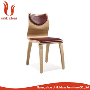 Silla de comedor de madera contrachapada, réplica de comedor, tienda de comida rápida - Product Image 3