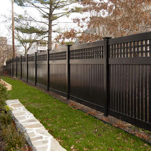 Clôture de confidentialité en vinyle noir, sans décoloration ni <span class=keywords><strong>distorsion</strong></span> - Product Image 5