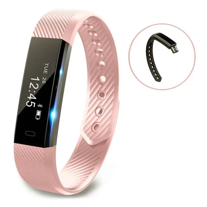 ID115 Smart Bracelet Fitness Tracker Step Counter Activity Monitor Band Alarm Clock Vibration Wristband