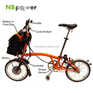 250 W Pliant Électrique Vélo Kits, 250 w Kit <span class=keywords><strong>Brompton</strong></span>, DAHON, et jusqu'à 5000 w pour d'autres Vélos - Product Image 1