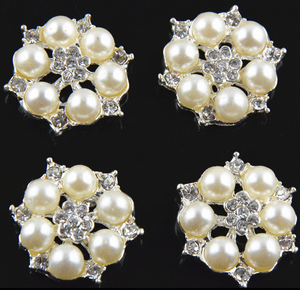 Nút Ngọc Trai Phẳng Rhinestone, Chỉnh Trang, Nút Ngọc Trai Rhinestone - Product Image 3