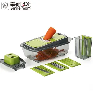 Fácil Intercambiáveis Multi-função Casa Comida Dicer Vegetal Mandoline Slicer Shredder