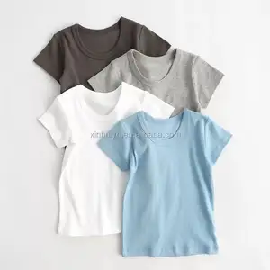 Benutzerdefinierte Heißer Verkauf Neugeborenen T-shirt Baby Kleidung Kindkleidung Kinder Plain T-shirt