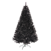 High Quality 2019 Pe With Led Light Black Artificial Christmas Trees