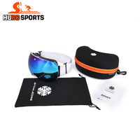 HUBO 166C Offre Spéciale Logo Personnalisé UV400 Ski Lunettes Sans Cadre ski lunettes anti brouillard neige snowboard lunettes magnétique