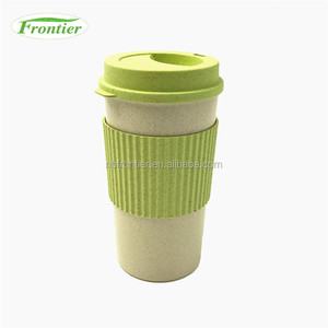 Especiales personalizados diseño viaje Fibra de trigo taza de café con tapa de silicona - Product Image 6