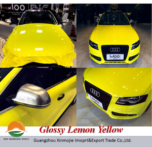 Precio de múltiples vinilo color naranja, rojo de Rose, amarillo limón 1.52x20 m pegatinas de vinilo para el coche que envuelve - Product Image 3