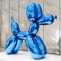 Ao ar livre projeto de decoração do metal escultura de balão cão