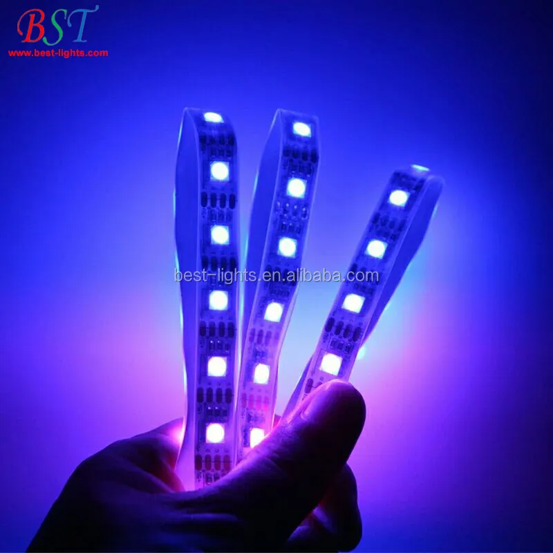 SMD 5050 3528 4.5V/9V 18650 Battery Powered Led Strip Light for the Outdoor with Battery Box Portable led strip