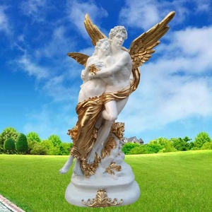 Estatuas de Figuras de Fibra de Vidrio de Tamaño Real en Existencia, <span class=keywords><strong>Escultura</strong></span> de Resina de Ángel <span class=keywords><strong>Cupido</strong></span> <span class=keywords><strong>y</strong></span> <span class=keywords><strong>Psique</strong></span> para Decoración - Product Image 1