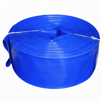 Tuyau d'évacuation d'eau plat flexible en PVC haute pression de 8 pouces, 6 barres, léger, 100 m sans raccordement
