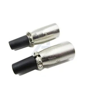 JIALUN Mini 3PIN XLR Female Jack Audio Microphone Connector