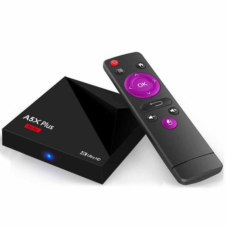 Android 7.1 RK3328 A5X Plus mini PC quad core 1G/8G 4 K 3D 17.1 HD Inteligente Caja de la Tv