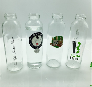 300 ml su şişesi sütsüz krema kabarcık çay helal cam şişeler tepesi - Product Image 6