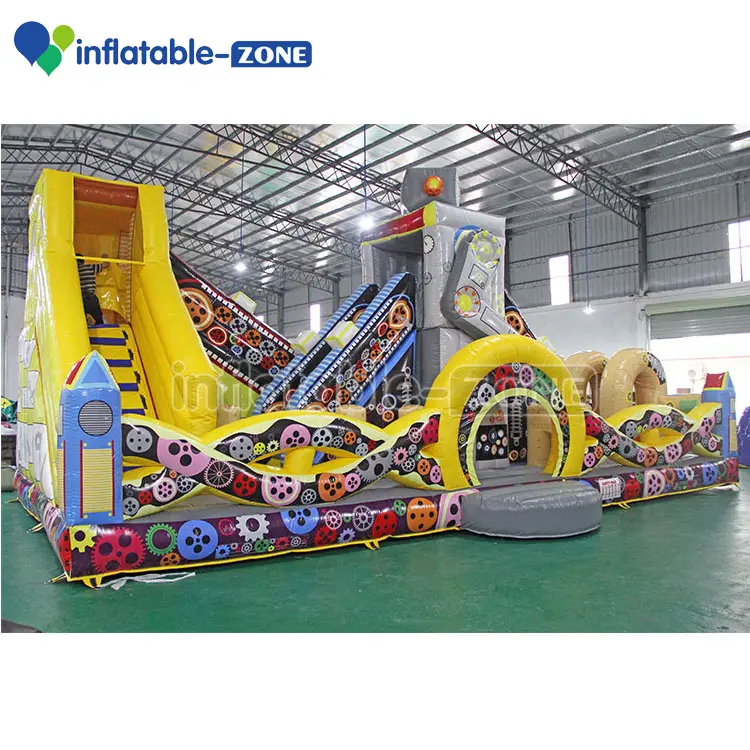 Giant adult inflatable slides used commercial inflatable bouncers for sale