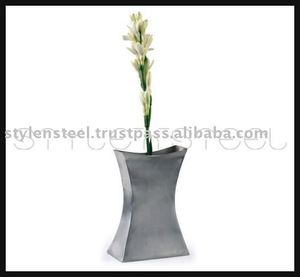 Vase à fleurs décoratif pour la maison en acier inoxydable pots de plantes d'intérieur jardinières en acier pot de fleur décorateur de chambre - Product Image 3