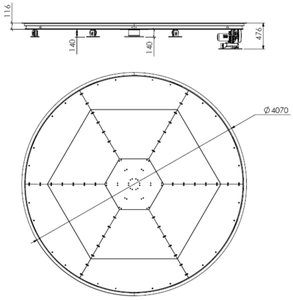 360 Độ Quay Vòng Sân Khấu Xe Bàn Xoay cho Hiển Thị Hoặc Bãi Đậu Xe - Product Image 1