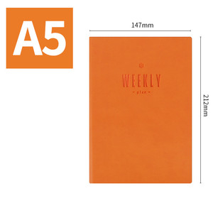 Custom <strong>Weekly</strong> Planner Notebook A5 Size Colorful Leather Soft Cover <strong>Diary</strong> with Thread Sewing Saddle Stitching Monthly Planner - Product Image 6