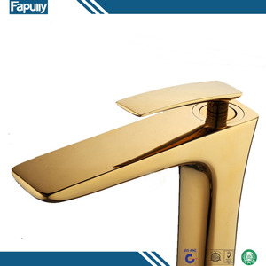 Fapully Haute Qualité à Levier Unique <span class=keywords><strong>D</strong></span>'<span class=keywords><strong>or</strong></span> Plaque Froide Chaude Pont <span class=keywords><strong>Mont</strong></span>é Laiton Robinet <span class=keywords><strong>Jardin</strong></span> M241 - Product Image 3