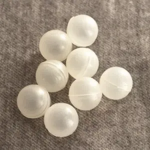 Barato blanco claro pequeño hueco Esfera de plástico bolas 14mm 15mm 20mm