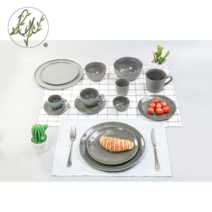 Estilo de país de la vendimia color <span class=keywords><strong>gres</strong></span> arcilla <span class=keywords><strong>vajilla</strong></span> - Product Image 1