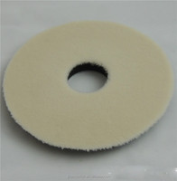 Tampon de polissage pour voiture en laine d'agneau simple face pour le detailing automobile