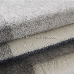 100% <span class=keywords><strong>Cashmere</strong></span> sciarpa scialle tinto in filo di <span class=keywords><strong>Cashmere</strong></span> Jersey tessuto per le donne Jacquard lana vestito tessuto lavorato a maglia lana marrone chiaro uomo vestito ordito - Product Image 2
