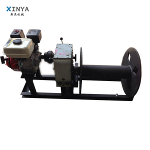 5 טון מנוע Gas Powered תוף כבל כננת עם 10 מ"מ חבל תיל 300 M - Product Image 4