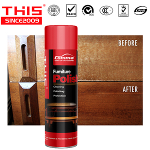 Proveedores de cuidado de muebles, aerosol de vidrio no tóxico de silicona, acabado mate, pulido de madera para muebles