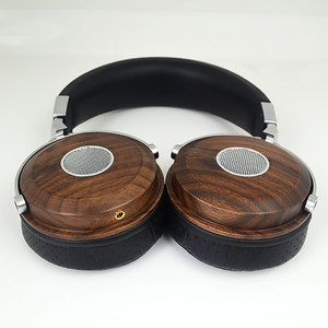 New Design Professional Noise Cancelling Metal Walnut Wood Over-Ear Closed Type <strong>50mm</strong> <strong>Driver</strong> <strong>Unit</strong> Computer <strong>Headphone</strong> 3.5mm Gold - Product Image 5