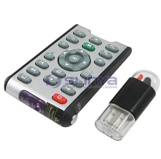 Wireless Infrared Mini USB PC Remote Controller with Laser Pointer/Wireless PC Remote Controller