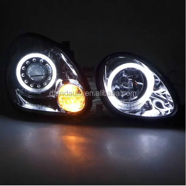 DLAND GS GS300 GS400 GS430 ANGEL EYE COMPLETE HEADLIGHT, WITH BI-XENON PROJECTOR, FOR LEXUS