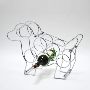 Elephant Shape Chrome Metal <b>Bottled</b> Wine <b>Rack</b> - Product Image 3