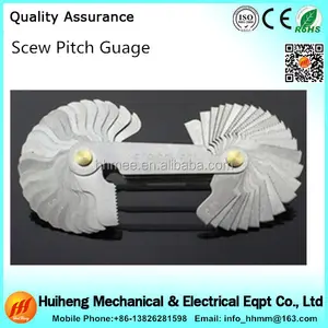 Metric screw type thread pitch gauge