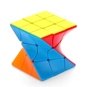 ของเล่น DIY มีสีสัน6ซม. Twisty ปริศนาของเล่นพลาสติก3d Cube ปริศนาสำหรับเด็กเล่น