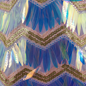 Chất lượng cao polyester lớn sequin lưới thêu ren vải nhà máy trực tiếp bán đám cưới bên mặc quần áo mô hình đầy màu sắc - Product Image 5