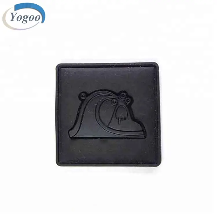 Customized 3D Recycled Silicone Rubber Label Patch with Metal Animal Logo