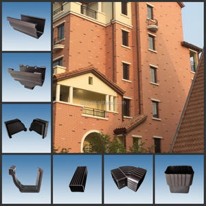 Gouttière en PVC à double paroi de 5,2 pouces, gouttière de toit et tuyaux carrés, <span class=keywords><strong>collecteur</strong></span> d'eau de pluie 5K - Product Image 6